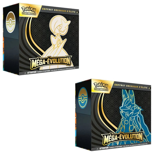 Pokémon Mega Evolution Elite Trainer Box ETB Set of 2 Sealed (MEGA LUCARIO and MEGA GARDEVOIR) (pre-order)